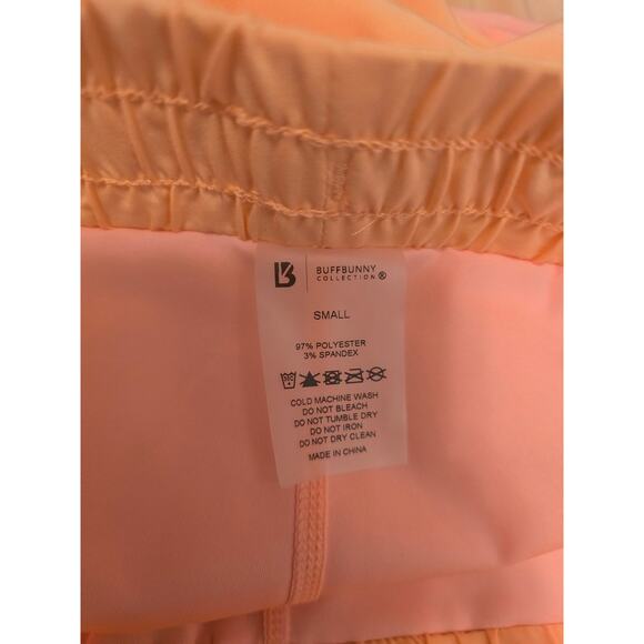 Buff Bunny Bright Orange Runner Athletic Workout Shorts Small - Picture 3 of 3